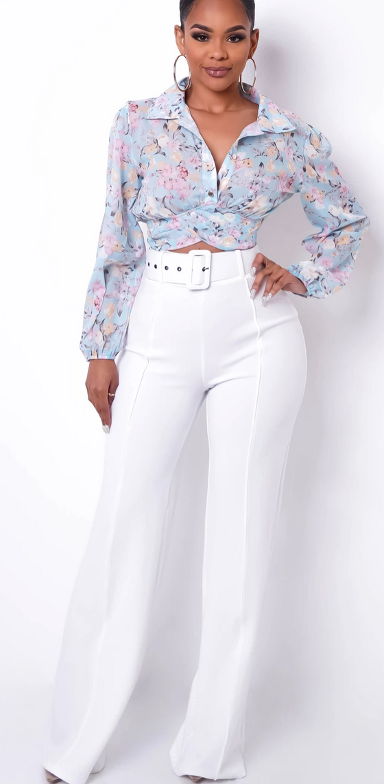 White bell bottoms freeshipping - Luxy Loop Boutique