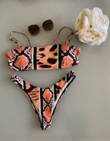  Sahara Orange Bikini freeshipping - Luxy Loop Boutique